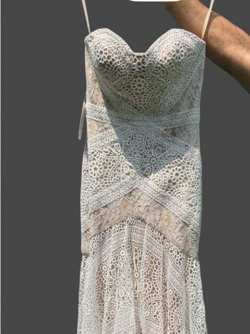 BNWT Liposa Strapless Lace Wedding Dress